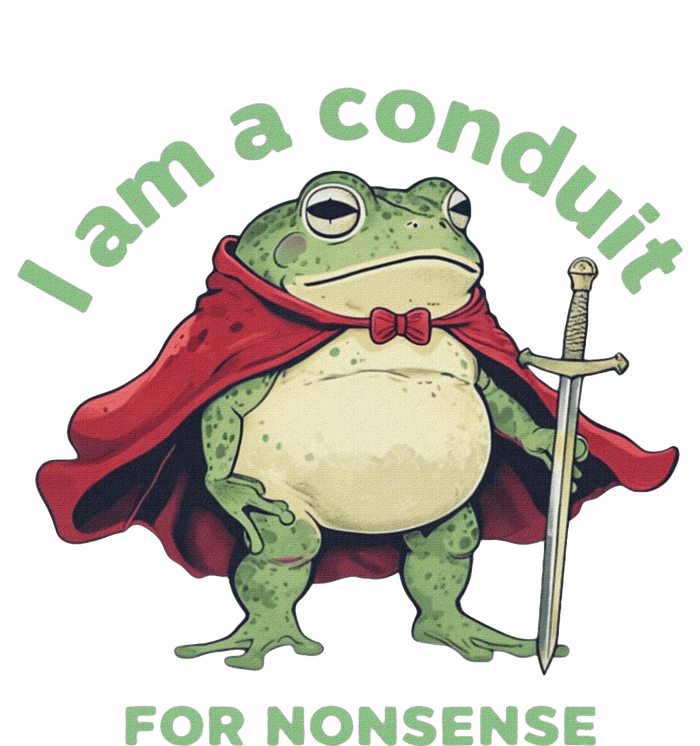 I Am A Conduit For Nonsense Funny Frog USA-Made Doggie Bandana