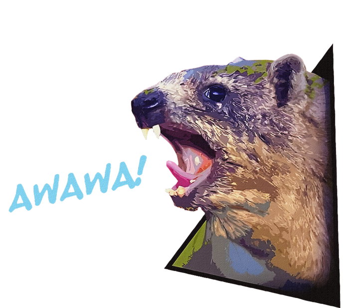 Mama Funny Hyrax Screaming Mom Hyrax Meme Animal Coaster