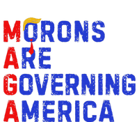 Morons Are Governing America Funny Trump 2024 Womens Cotton Relaxed Long Sleeve T-Shirt