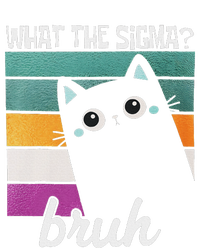 What The Sigma Bruh Funny Meme Black Cat Saying Retro Quote T-Shirt