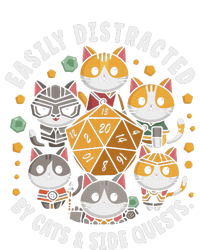 Rpg Gamer Cats Easily Distracted Side Quests Gaming Dice Women's T-Shirt