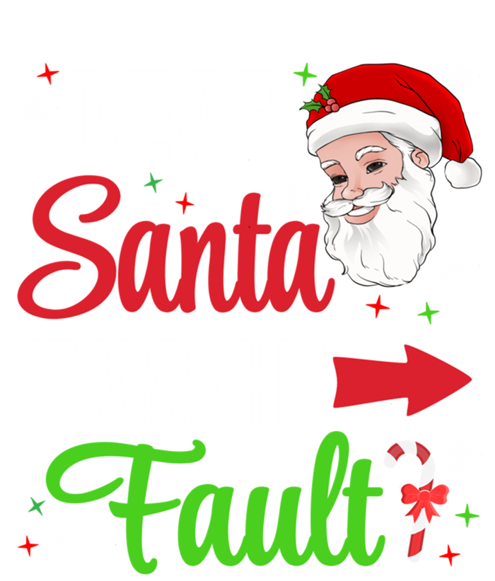 Dear Santa It Was His Fault Christmas Xmas Gift T-Shirt