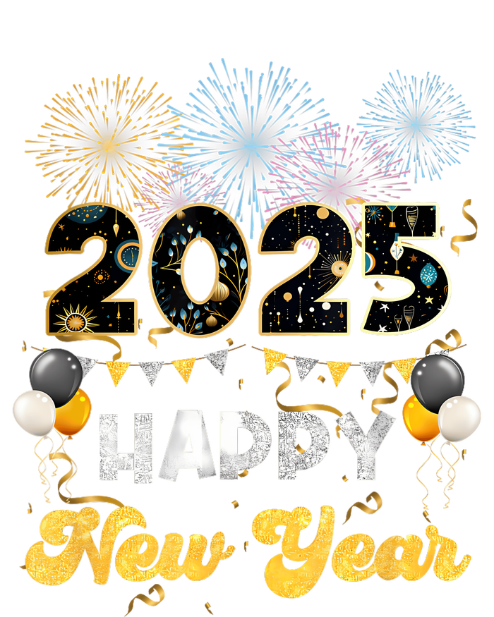 Happy New Year Party 2025 Ballon Family Matching Women T-Shirt