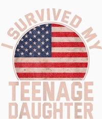 I Survived My Teenage Daughter Birthday American Flag Lover Tie Dye Hoodie