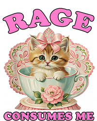 Rage Consumes Me Funny Kitten Cat Mental Health Meme Retro Valucap Bio-Washed Visor