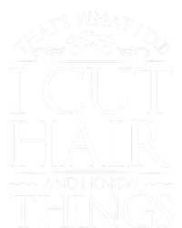 I Cut Hair And Know Things Hairdresser Hairstylist Barber USA-Made Doggie Bandana