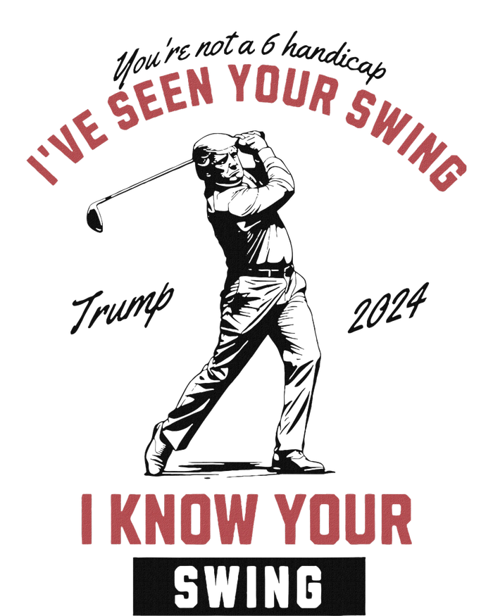 IVe Seen Your Swing I Know Your Swing Trump Golf Performance Long Sleeve Polo