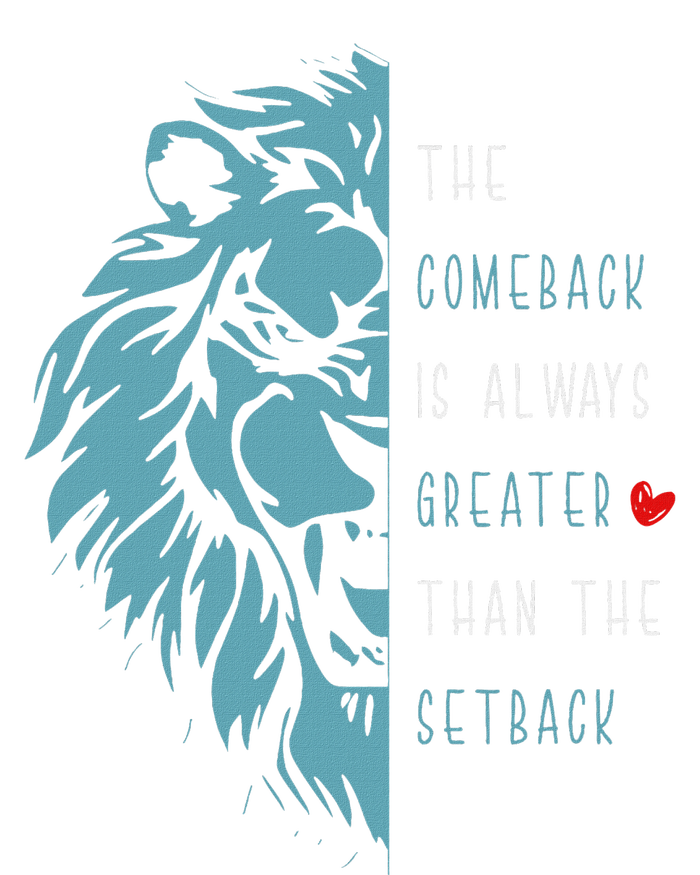 Vintage The Comeback Is Always Greater Than The Setback Lion Dry Zone Grid Polo