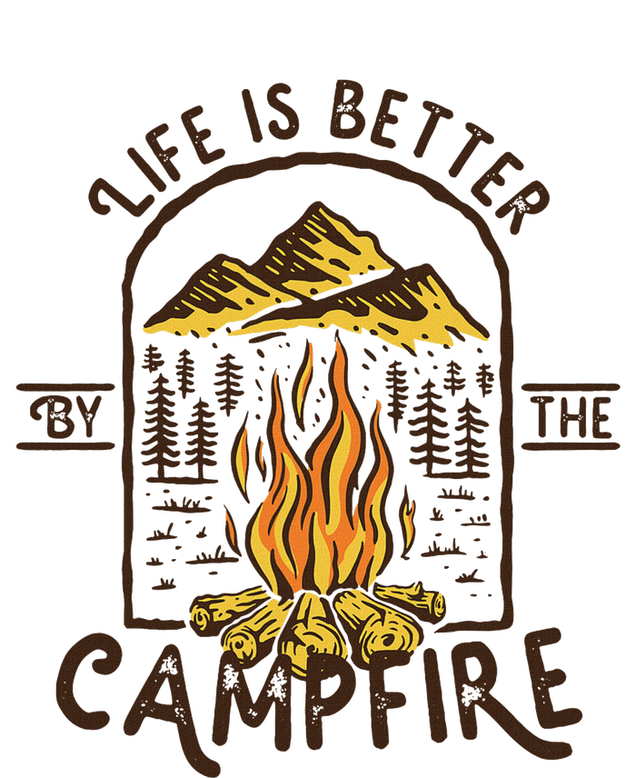 Life Is Better At The Campfire Funny Vintage Camping Camper T-Shirt