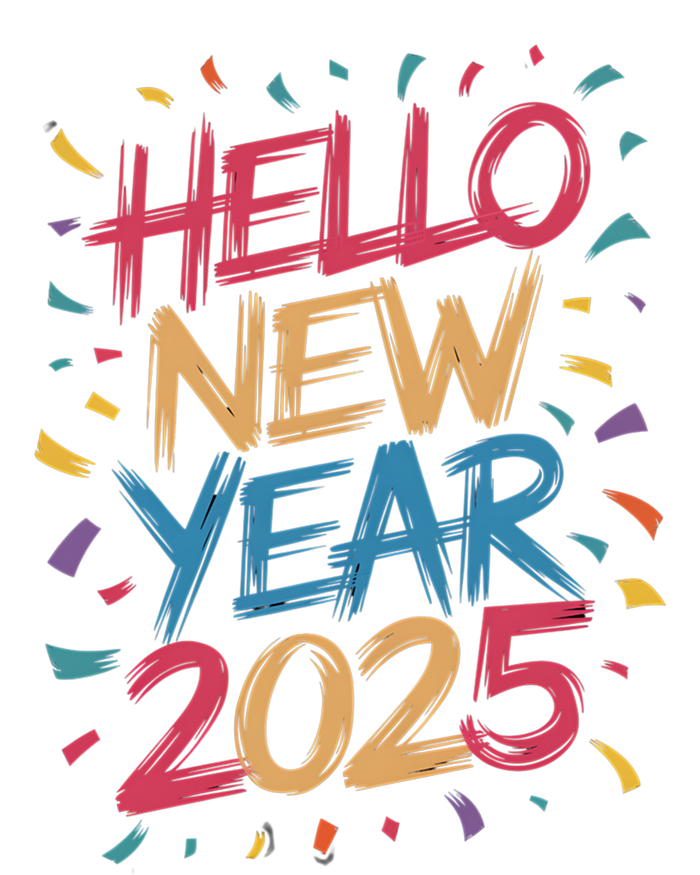 Hello New Year 2025 – Colorful Celebration Vibes Gift Full-Length Apron With Pockets