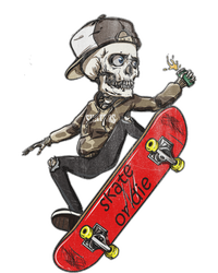 Skateboarder Skate Or Die Skeleton Skater Skateboard Gift T-Shirt