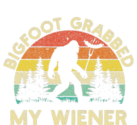 Bigfoot Grabbed My Wiener Funny Bigfoot Retro T-Shirt