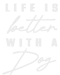 Life Is Better With Dog Pet Animal Women Funny Dog Lover Pom Pom 12in Knit Beanie