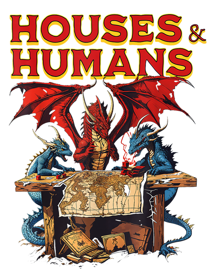 Houses And Humans Vintage Retro 90s Funny Gamer Gaming T-Shirt