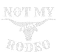 Retro Vintage Country Music Not My First Rodeo Women's Knotted Racerback Tank