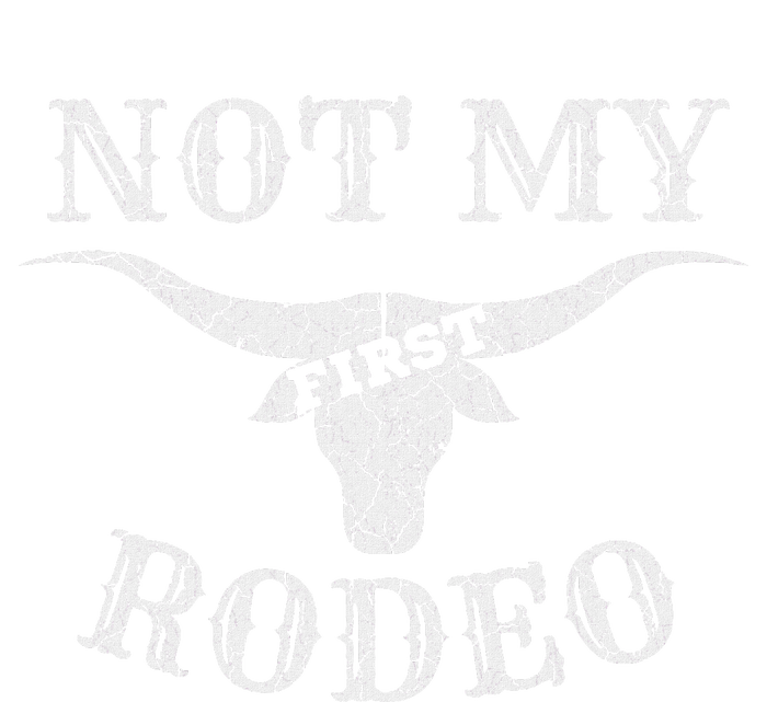 Retro Vintage Country Music Not My First Rodeo Women's Knotted Racerback Tank