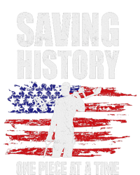 Saving History American Flag Usa Funny Metal Detecting T-Shirt