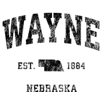 Wayne Nebraska Ne Vintage Athletic Black Sports T-Shirt