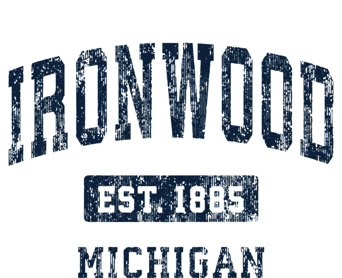 Ironwood Michigan Mi Vintage Athletic Sports Button