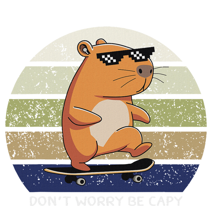 Dont Worry Be Capy Capybara Women's Racerback Tank