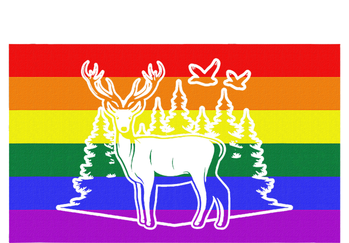 Deer And Duck Hunting Queer Lgbtq Rainbow G.A.Y Pride Flag Women's Strappy Tank