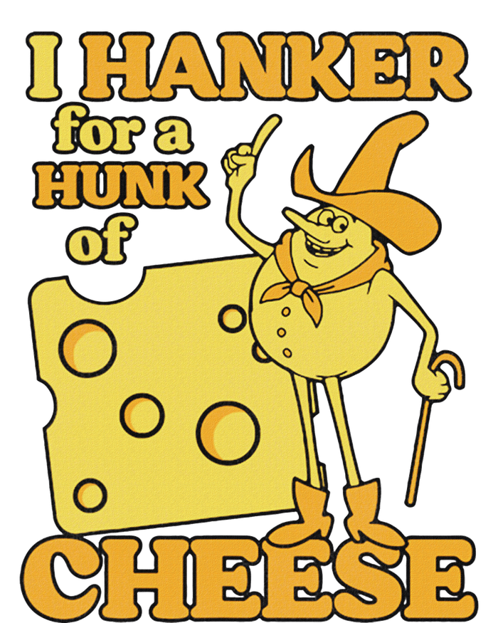 Vintage I Hanker For A Hunk O Cheese Retro Funny Meme 16 in Basic Backpack