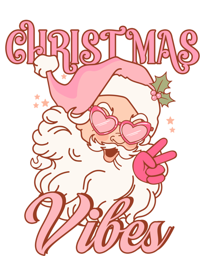 Retro Groovy Santa Claus Christmas Vibes Gift T-Shirt