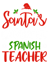 SantaS Favorite Spanish Teacher Funny Christmas Funny Gift T-Shirt