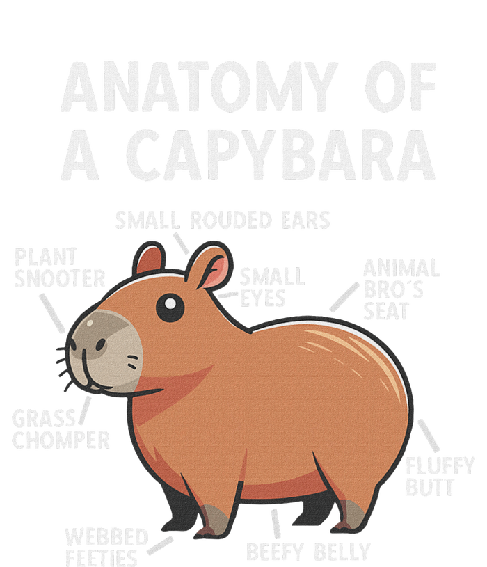 Funny Anatomy Of A Capybara T-Shirt