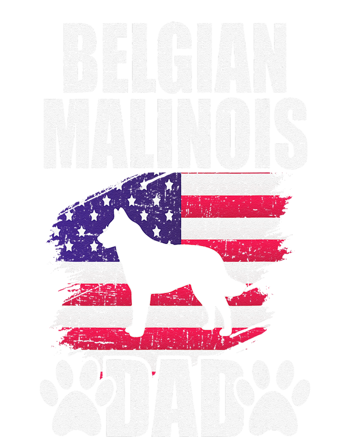 Belgian Malinois Dad Dog Lover American Us Flag T-Shirt