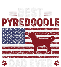 Best Pyredoodle Dad Ever American Flag Dog Dad T-Shirt