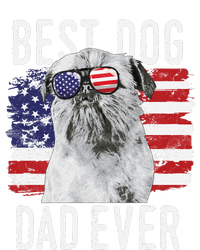 American Flag Best Dog Dad Ever Brussels Griffon Usa T-Shirt