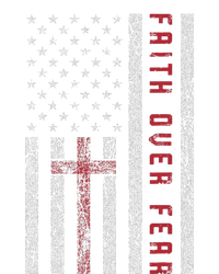 Christian Us Usa Flag American Christ Faith Over Fear Cross T-Shirt