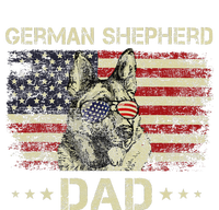 German Shepherd Dad Dog Lovers American Flag 4th Of July Mousepad