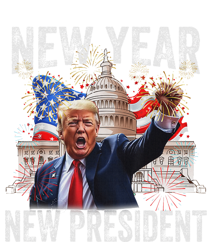 New Year New President Funny 2025 New Year’S Party Premium T-Shirt