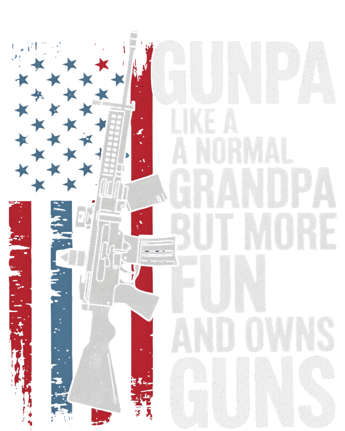 Gunpa Like A Normal Grandpa But More Fun And Owns Guns Kids Tie-Dye T-Shirt