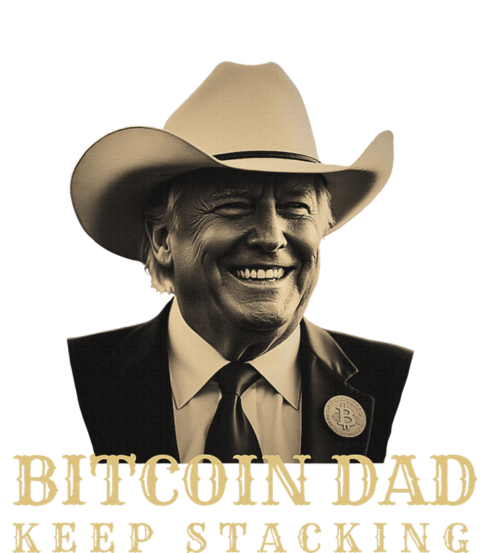 New! Bitcoin Dad Trump Btc DadS Home Bitcoin Keep Stacking T-Shirt