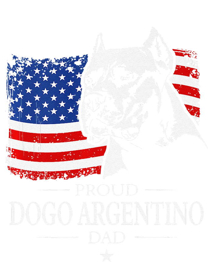 Proud Dogo Argentino Dad American Flag Patriotic Dog T-Shirt