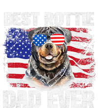 Best Rottie Dad Ever American Flag Dog Owner Animal Lover T-Shirt