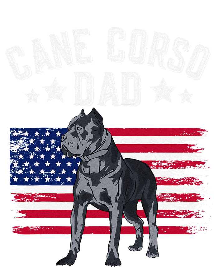 Cane Corso Dad American Flag Best Italian Mastiff Dog Lover T-Shirt