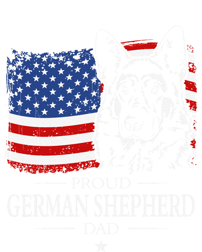 Proud German Shepherd Dad American Flag Patriotic Dog Gift T-Shirt