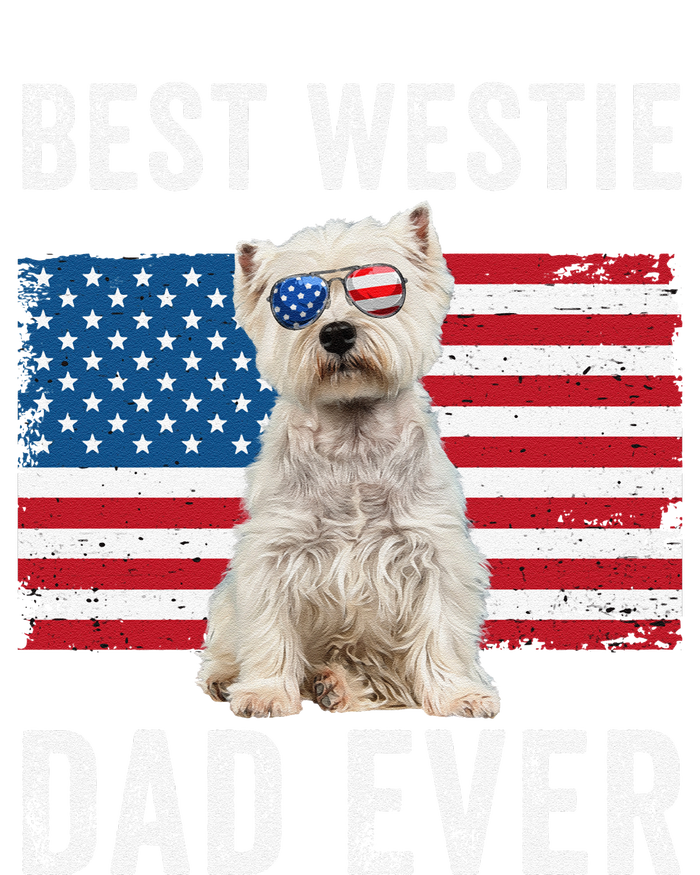 Westie Dad Usa American Flag Dog Lover Owner Westie Funny T-Shirt