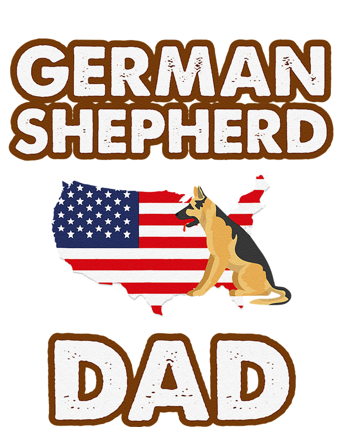 German Shepherd Dad American Flag For A Dog Lover T-Shirt