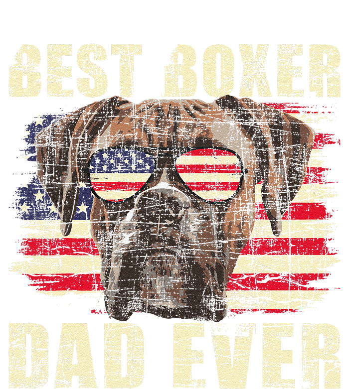 Best Boxer Dad Ever Usa Flag American Dog Animal Lover T-Shirt