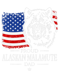 Proud Alaskan Malamute Dad American Flag Patriotic Dog Gift Long Sleeve Shirt