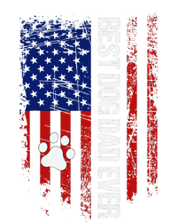 Usa Flag Best Dog Dad Ever American Fathers Day Dog Dad Paw T-Shirt