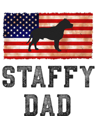 Staffy Dad Distressed American Flag Dog Lovers Gift Sustainable Beanie