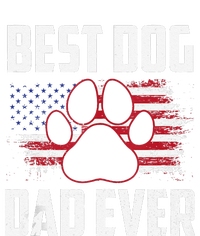 American Flag Dog Dad Owner Best Dog Dad Ever Fathers Day T-Shirt