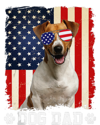 Cool Jack Russell Terrier Dog Dad American Flag FatherS Day T-Shirt