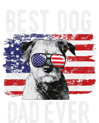 American Flag Best Dog Dad Ever Border Terrier Usa T-Shirt